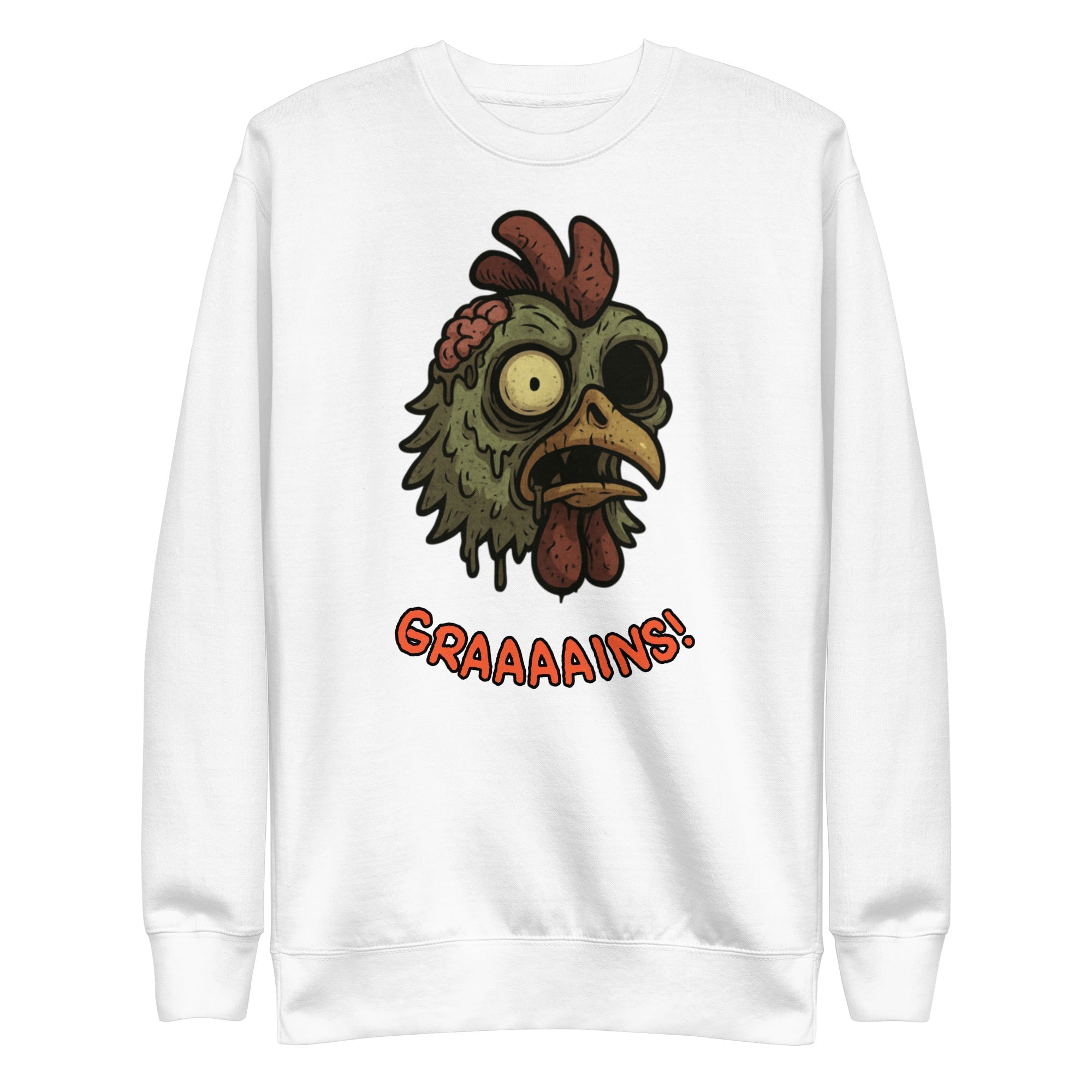 Halloween Zombie Chicken Unisex Premium Sweatshirt