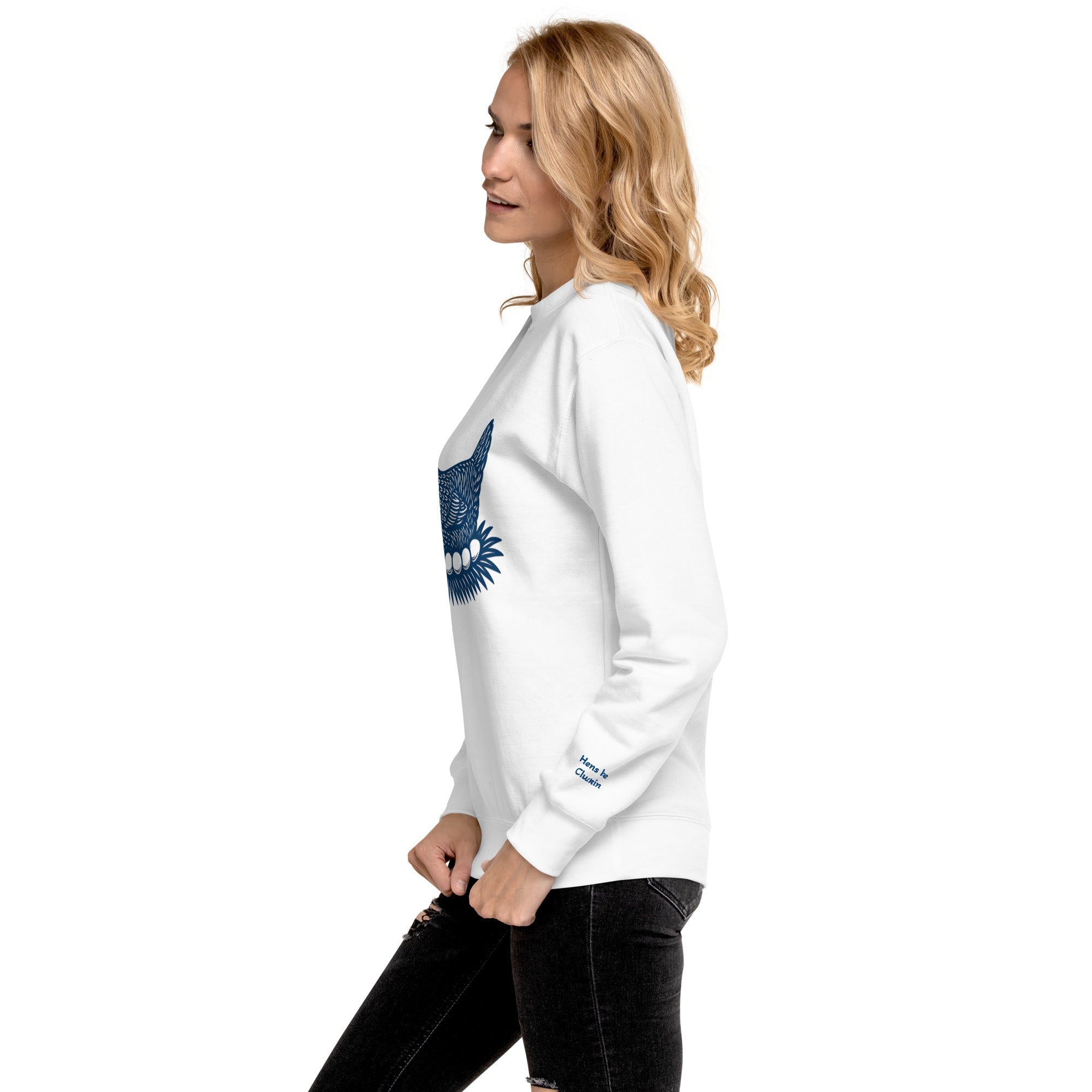 Retro Hen Unisex Premium Sweatshirt