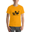 Retro Chicken Chariot Racer Unisex t-shirt