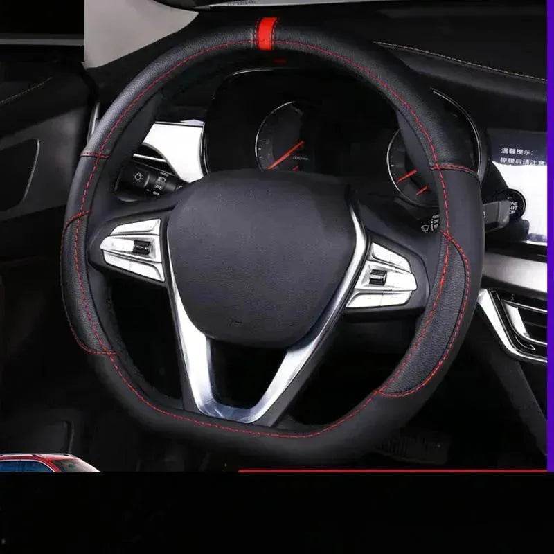 Universal Leather Steering Wheel Cover Suitable for the Four Season.