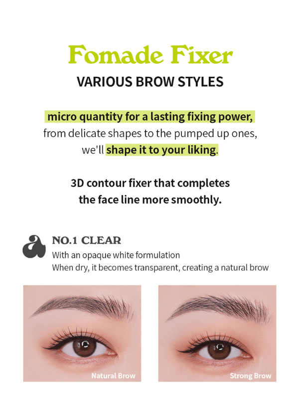 unleashia Shaper Pomade Eyebrow Fixer 8g - No.1 Clear