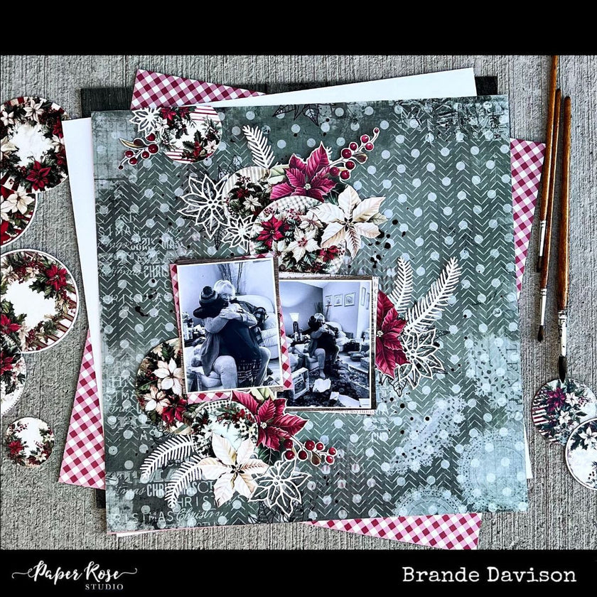 Christmas Holly Embossed Die Cuts 35163