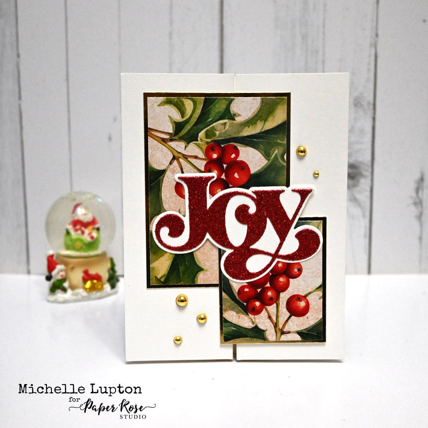 Fancy Script Layered Joy Die 32454