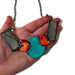 Unusual Mismatched Earrings, Quirky Hand Painted Dangle Earrings