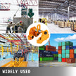 VEVOR 0.5T Push Beam Trolley 1100LBS Capacity Trolley Heavy Duty Dual Wheels Manual Plain Trolley for I Beam Flange 2.5''-5.5''