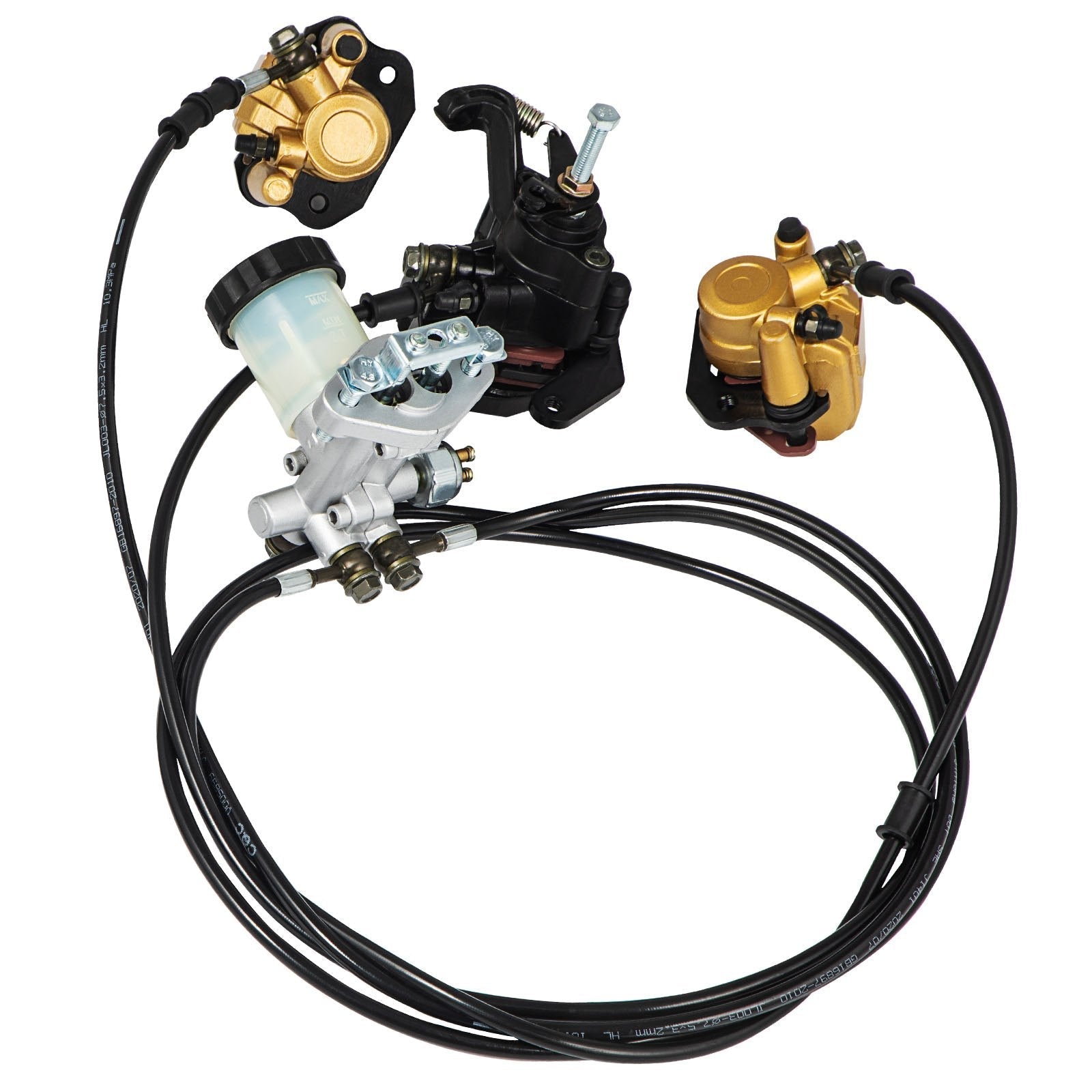 VEVOR GO-Kart Brake Master Cylinder Kit for 150cc Go Kart Hydraulic Brake Kit Universal Go Karts Brake Kit Kandi Complete Including Master Cylinder, Hose, Caliper