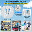 VEVOR Inflatable Bumper Ball 4 FT / 1.2M Diameter, Bubble Soccer Ball, Blow It Up in 5 Min, Inflatable Zorb Ball for Adults or Children (4 FT, Transparent)