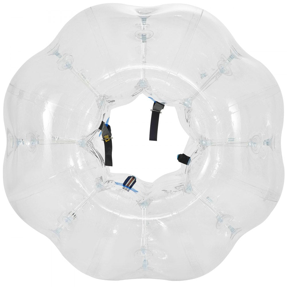 VEVOR Inflatable Bumper Ball 4 FT / 1.2M Diameter, Bubble Soccer Ball, Blow It Up in 5 Min, Inflatable Zorb Ball for Adults or Children (4 FT, Transparent)