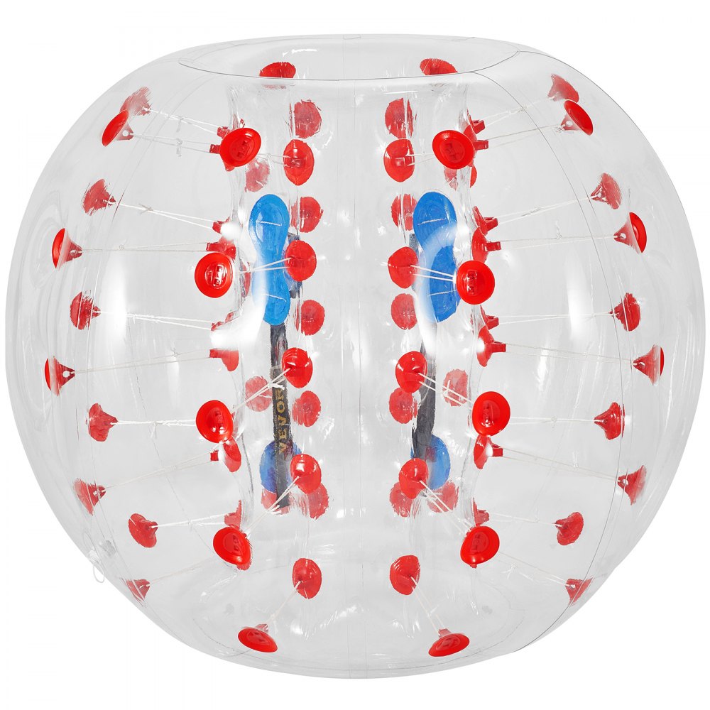 VEVOR Inflatable Bumper Ball 4 FT / 1.2M Diameter, Bubble Soccer Ball, Blow It Up in 5 Min, Inflatable Zorb Ball for Adults or Children (4 FT, Red Dot)