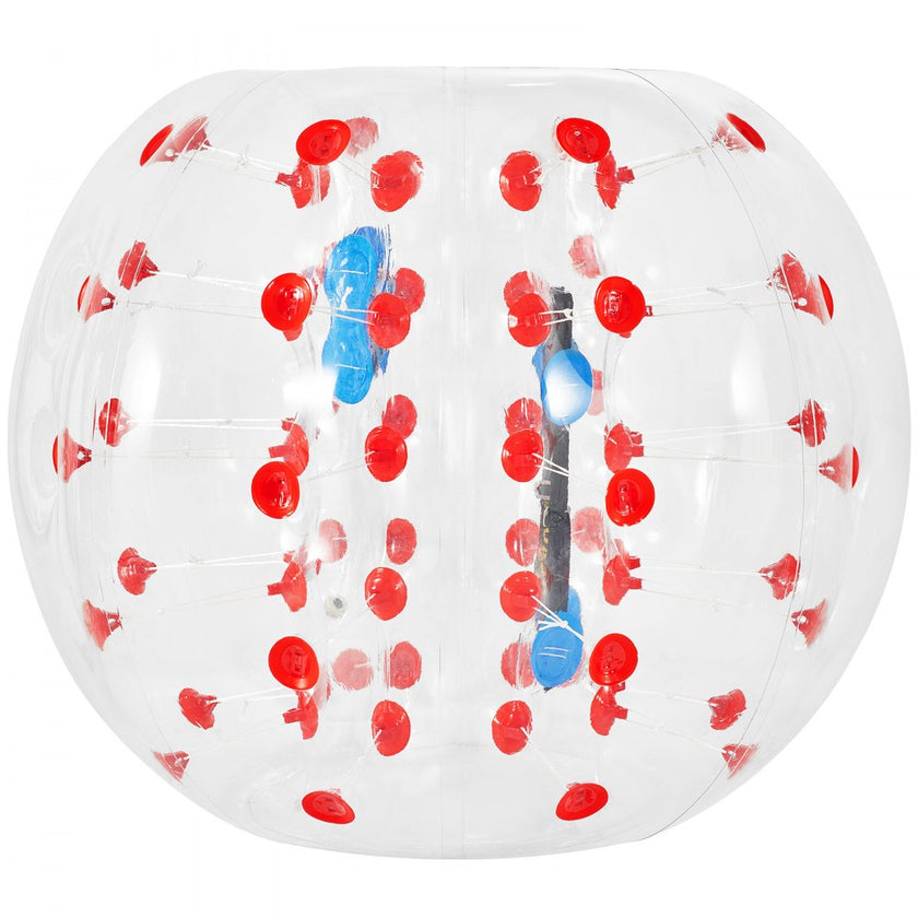 VEVOR Inflatable Bumper Ball 4 FT / 1.2M Diameter, Bubble Soccer Ball, Blow It Up in 5 Min, Inflatable Zorb Ball for Adults or Children (4 FT, Red Dot)