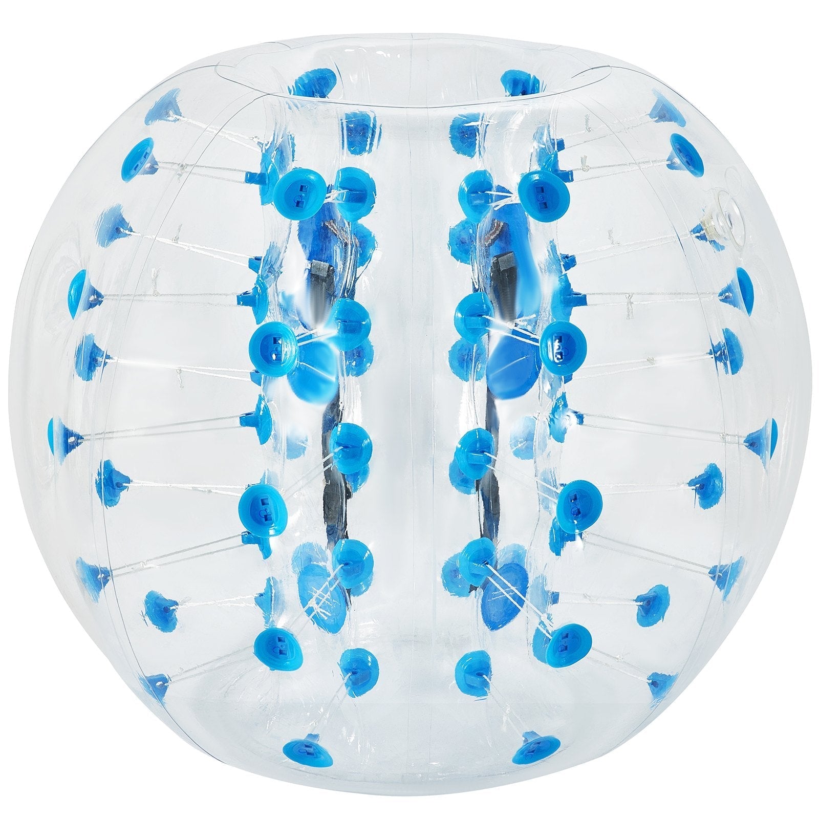 VEVOR Inflatable Bumper Ball 4 FT / 1.2M Diameter, Bubble Soccer Ball, Blow It Up in 5 Min, Inflatable Zorb Ball for Adults or Children (4 FT, Blue Dot)
