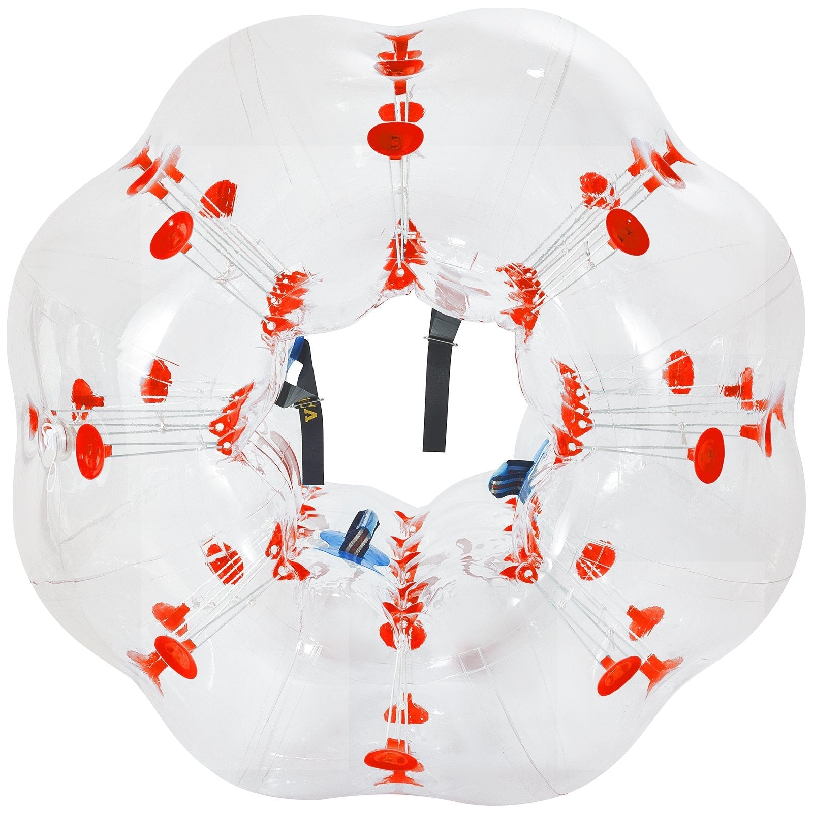 VEVOR Inflatable Bumper Ball 5 FT / 1.5M Diameter, Bubble Soccer Ball, Blow It Up in 5 Min, Inflatable Zorb Ball for Adults or Children (5 FT, Red Dot )