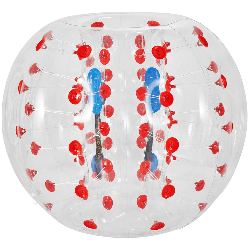 VEVOR Inflatable Bumper Ball 5 FT / 1.5M Diameter, Bubble Soccer Ball, Blow It Up in 5 Min, Inflatable Zorb Ball for Adults or Children (5 FT, Red Dot )