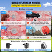 VEVOR Inflatable Bumper Ball 5 FT / 1.5M Diameter, Bubble Soccer Ball, Blow It Up in 5 Min, Inflatable Zorb Ball for Adults or Children (5 FT, Red)