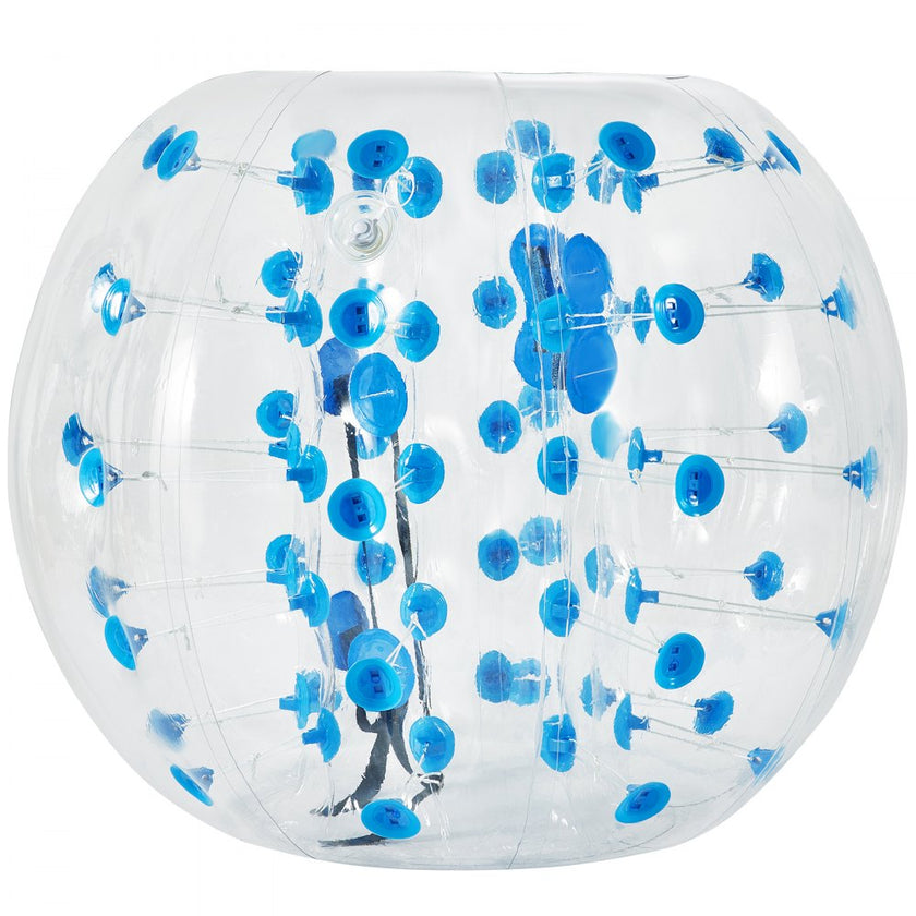 VEVOR Inflatable Bumper Ball 5 FT / 1.5M Diameter, Bubble Soccer Ball, Blow It Up in 5 Min, Inflatable Zorb Ball for Adults or Children (5 FT, Blue Dot)