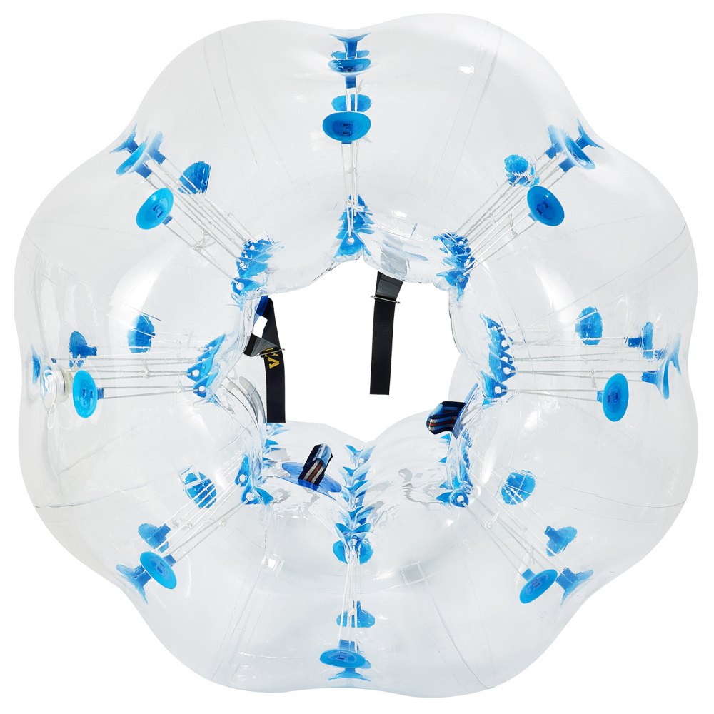 VEVOR Inflatable Bumper Ball 5 FT / 1.5M Diameter, Bubble Soccer Ball, Blow It Up in 5 Min, Inflatable Zorb Ball for Adults or Children (5 FT, Blue Dot)