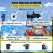 VEVOR Inflatable Bumper Ball 5 FT / 1.5M Diameter, Bubble Soccer Ball, Blow It Up in 5 Min, Inflatable Zorb Ball for Adults or Children (5 FT, Blue)