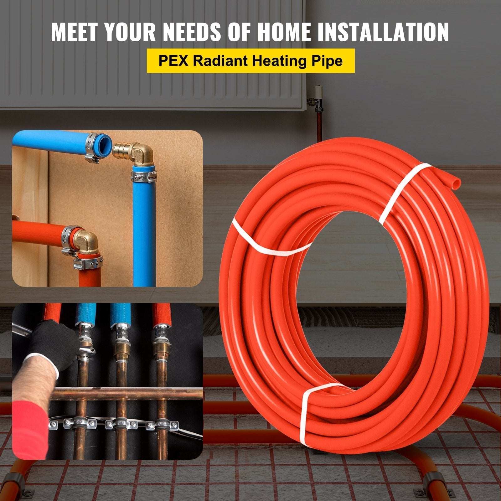 VEVOR 1000Ft PEX Tubing Pipe 1/2