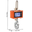 1000KG 2200LBS Aluminum Digital Crane Scale heavy Duty Hanging Scale