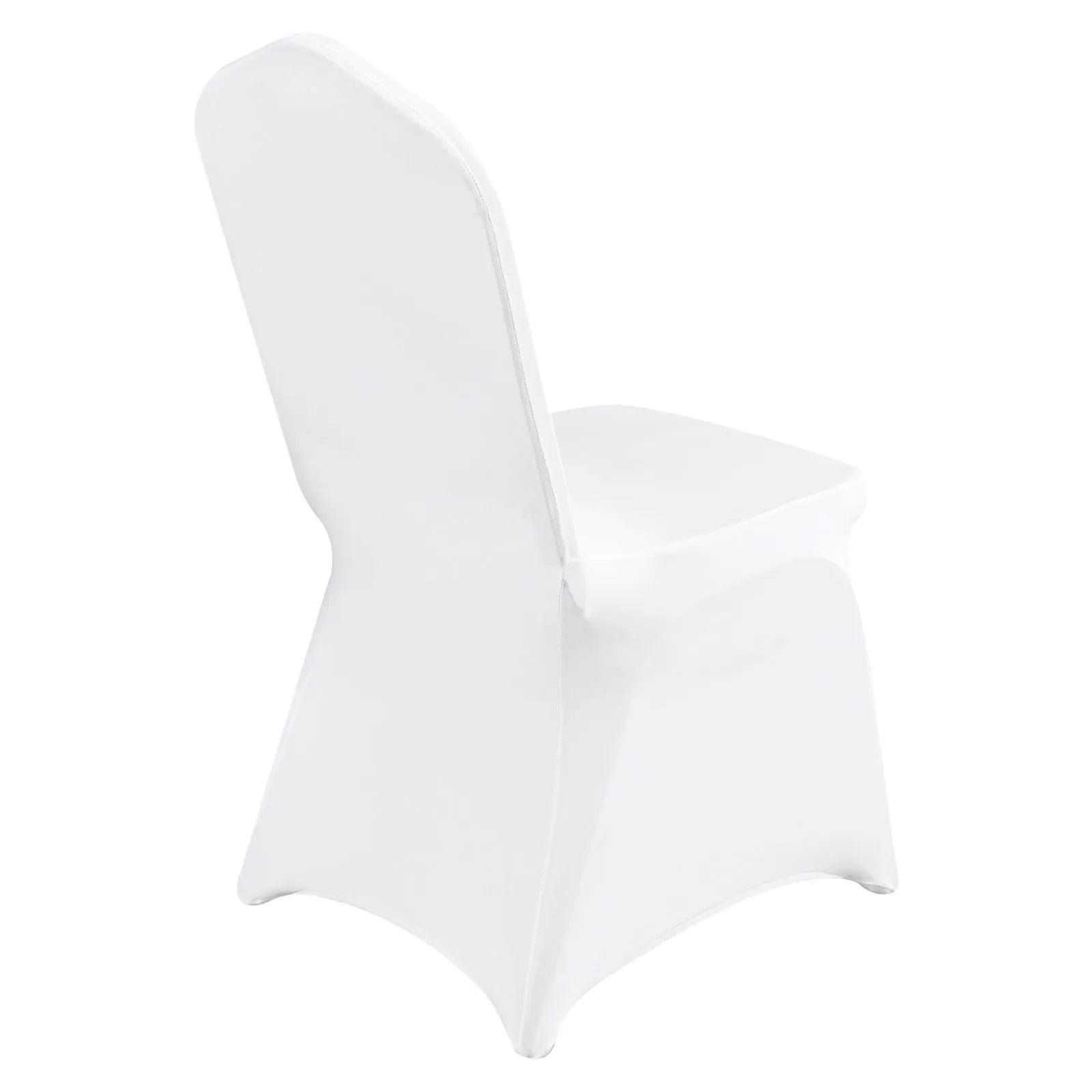 VEVOR Stretch Spandex Folding Chair Covers, Universal Fitted Chair Cover, Removable Washable Protective Slipcovers, for Wedding, Holiday, Banquet, Party, Celebration, Dining (100PCS White)