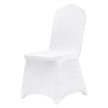 VEVOR Stretch Spandex Folding Chair Covers, Universal Fitted Chair Cover, Removable Washable Protective Slipcovers, for Wedding, Holiday, Banquet, Party, Celebration, Dining (100PCS White)