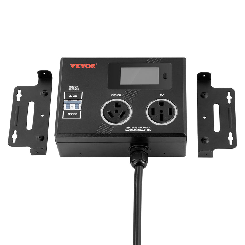VEVOR NEMA Splitter for Dryer and EV NEMA 10-30P 10-30R/14-50R 3.4'' LCD Screen