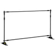 VEVOR 10 x 8 Ft Backdrop Banner Stand Adjustable Height and Width Newest Step and Repeat for Trade Show Wall Exhibitor Photo Booth Background