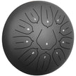 VEVOR Steel Tongue Drum 11 Notes 10 Inches Dia Tongue Drum Black Handpan Drum Notes Percussion Instrument Steel Drums Instruments with Bag, Book, Mallets, Mallet Bracket