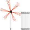 VEVOR Chimney Sweep Kit 33FT, Chimney Cleaning Tool Kits with 10 Nylon Flexible Rods, Chimney Brush 394 Inch for Sweeping Fireplace