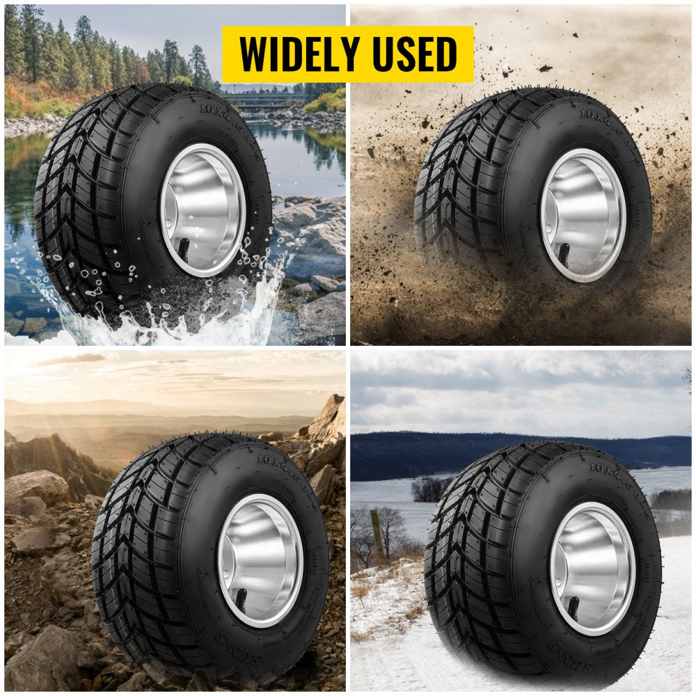 VEVOR Go Kart Tires and Rims 4pcs, Go Cart Wheels and Tires 10