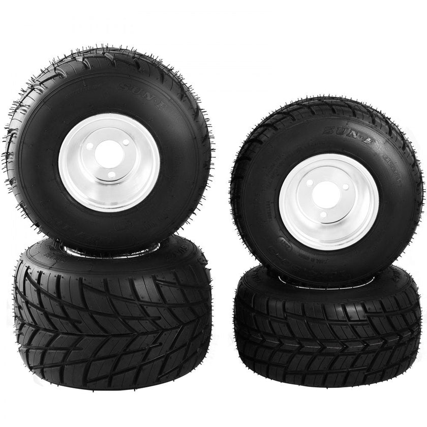 VEVOR Go Kart Tires and Rims 4pcs, Go Cart Wheels and Tires 10