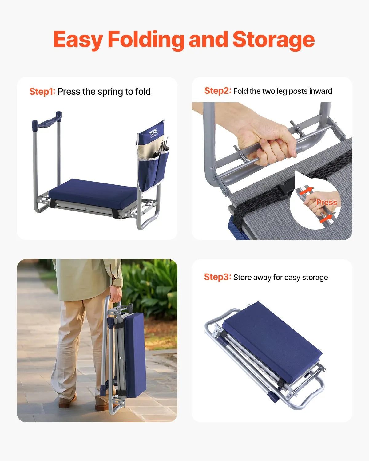 VEVOR Garden Kneeler and Seat 11