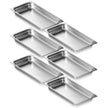 VEVOR 6 Pack Hotel Pans, Full Size Anti-Jam Steam Pan, 0.8mm Thick Stainless Steel Restaurant Steam Table Pan, 2.5-Inch Deep Commercial Table Pan, Catering Storage Food Pan, for Industrial & Scientifi