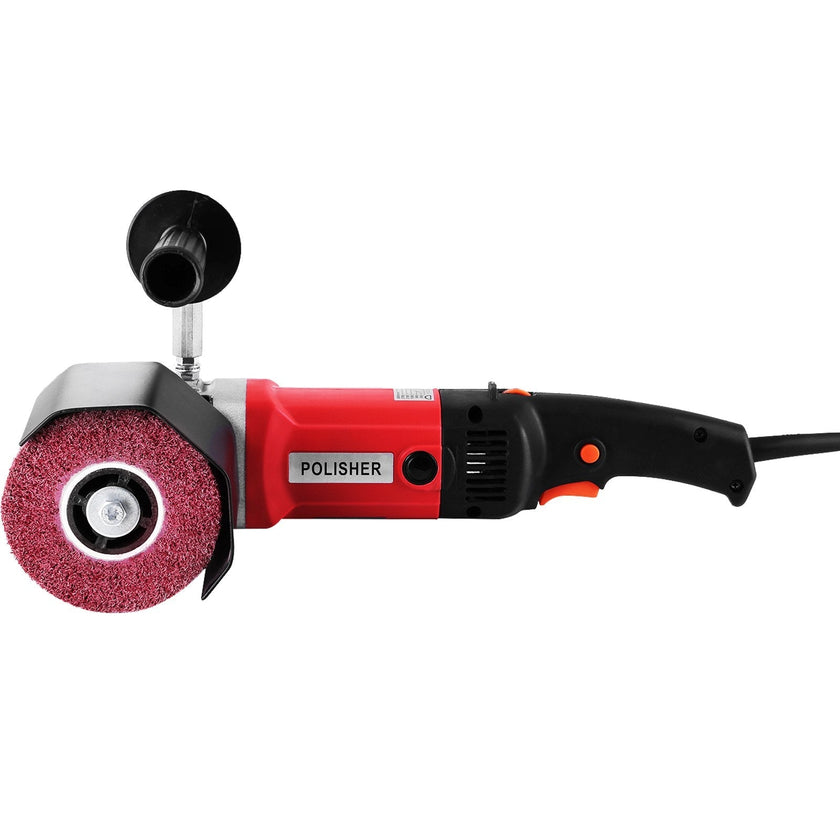 VEVOR 1200W Burnishing Polishing Machine 500-3000 RPM Handle Polishing Machine 110V Wheel Polisher Sander Wire Drawing Machine with 1 Wheel (1200W)