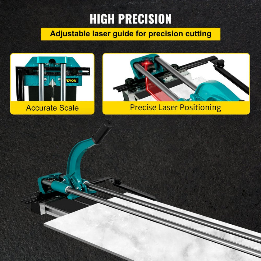 VEVOR Manual Tile Cutter 47 Inch Tile Cutter Machine for Large Tiles Handyman Ceramic Adjustable Professional Manual Tile Cutter Hand Tool (47 Inch)