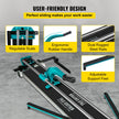 VEVOR Manual Tile Cutter 47 Inch Tile Cutter Machine for Large Tiles Handyman Ceramic Adjustable Professional Manual Tile Cutter Hand Tool (47 Inch)