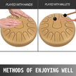 VEVOR Steel Drum 13 Notes Percussion Instrument 12 Inches Tongue Drum, Steel Tongue Drum, Steel Drums Instruments With Bag, Book, Mallets, Mallet Bracket, Hang Pan Drum Instrument, Golden