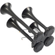 VEVOR 150DB Train Horns Kit for Trucks Super Loud with 120 PSI 12V Air Compressor 4 Trumpet Air Horn Compressor Tank For Any Vehicle Trucks Car Jeep Or SUV (Black)