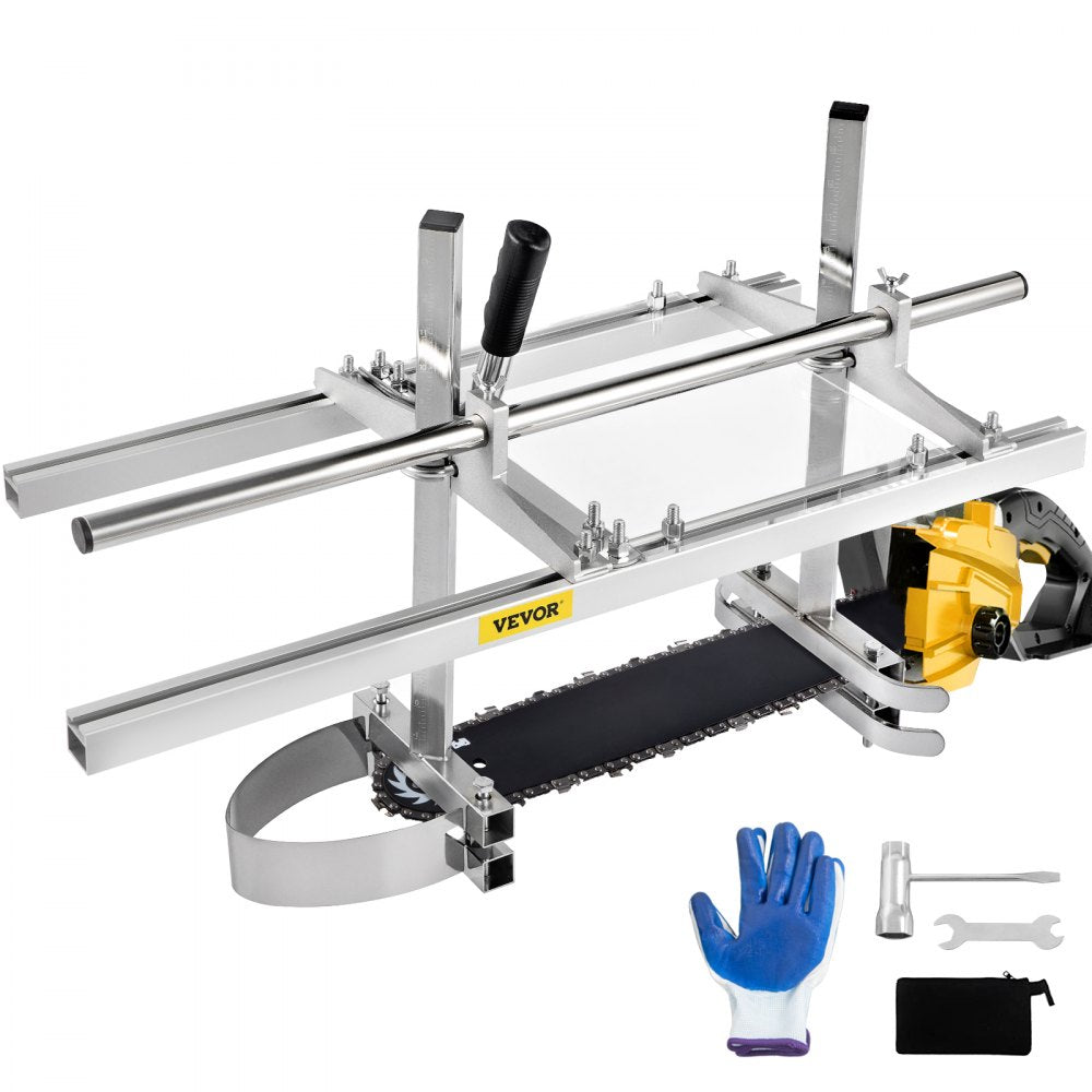 VEVOR Portable Chainsaw Mill Planking Milling Aluminum Steel with Installation Tools for Builders and Woodworkers (14