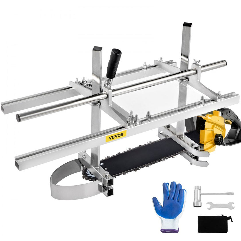 VEVOR Portable Chainsaw Mill Planking Milling Aluminum Steel with Installation Tools for Builders and Woodworkers (14