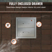 VEVOR Outdoor Kitchen Drawers 14W x 14.3H x 23D Inch, Flush Mount Double BBQ Drawers Stainless Steel with Handle, BBQ Island Drawers for Outdoor Kitchens or Grill Station