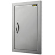 VEVOR BBQ Access Door 17W x 24H Inch, Vertical Single BBQ Door Stainless Steel, Outdoor Kitchen Doors for BBQ Island, Grill Station, Outdoor Cabinet