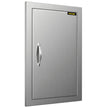 VEVOR BBQ Access Door 17W x 24H Inch, Vertical Single BBQ Door Stainless Steel, Outdoor Kitchen Doors for BBQ Island, Grill Station, Outdoor Cabinet