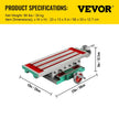 VEVOR Compound Milling Machine Worktable 17.7x6.7 2 Axis Cross Slide Drill Vise