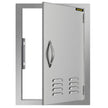 VEVOR BBQ Access Door 17 x 24 Inch Vertical Island Door with Vents Stainless Steel Single Access Door Flush Mount Outdoor Kitchen