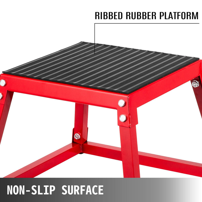 VEVOR Plyometric Box Set?18 Inch Plyometric Platform and Jumping Agility Box Set,Red Plyometric Platform ,for Jump Exercise Fit Training & Crossfit & Conditioning