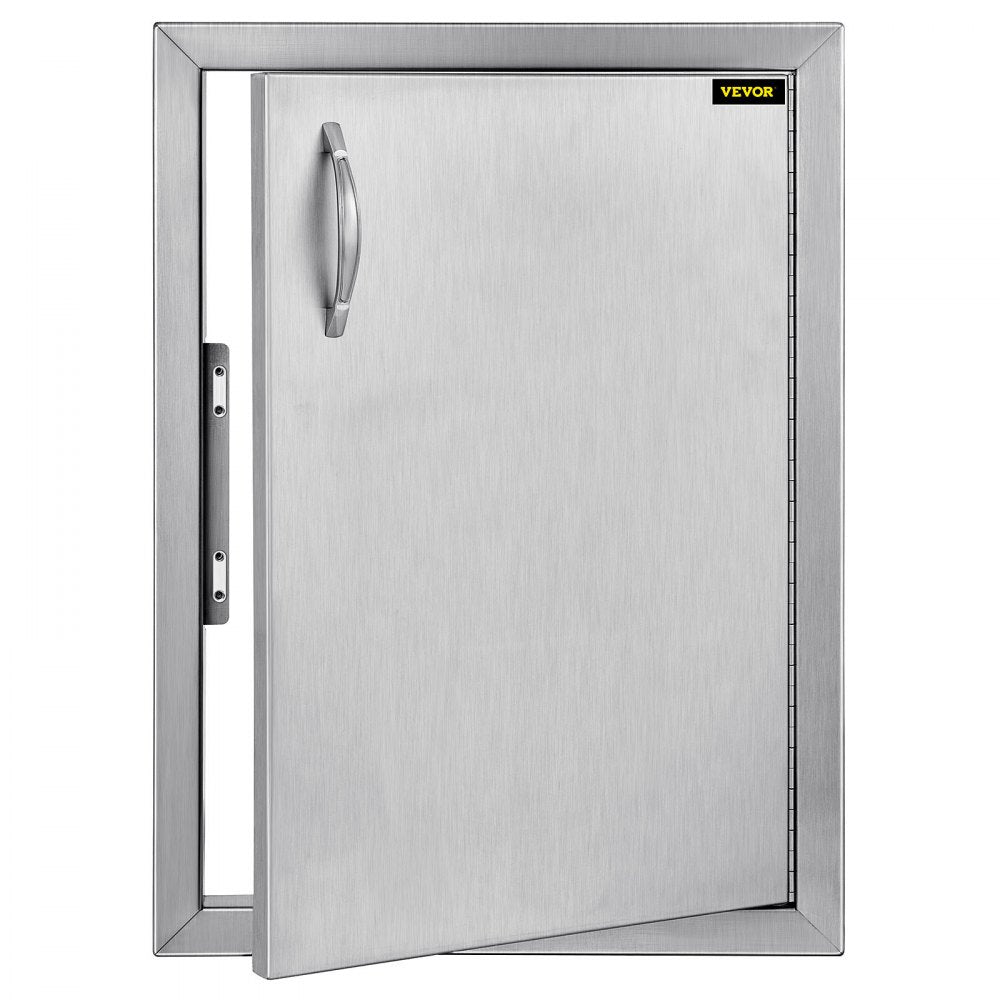 VEVOR Right Hinged Single Access Door 16 x 22 Inch Vertical Island Door Stainless Steel Access Door Flush Mount for Outdoor Kitchen