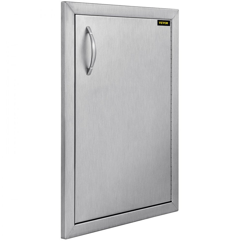 VEVOR Right Hinged Single Access Door 16 x 22 Inch Vertical Island Door Stainless Steel Access Door Flush Mount for Outdoor Kitchen