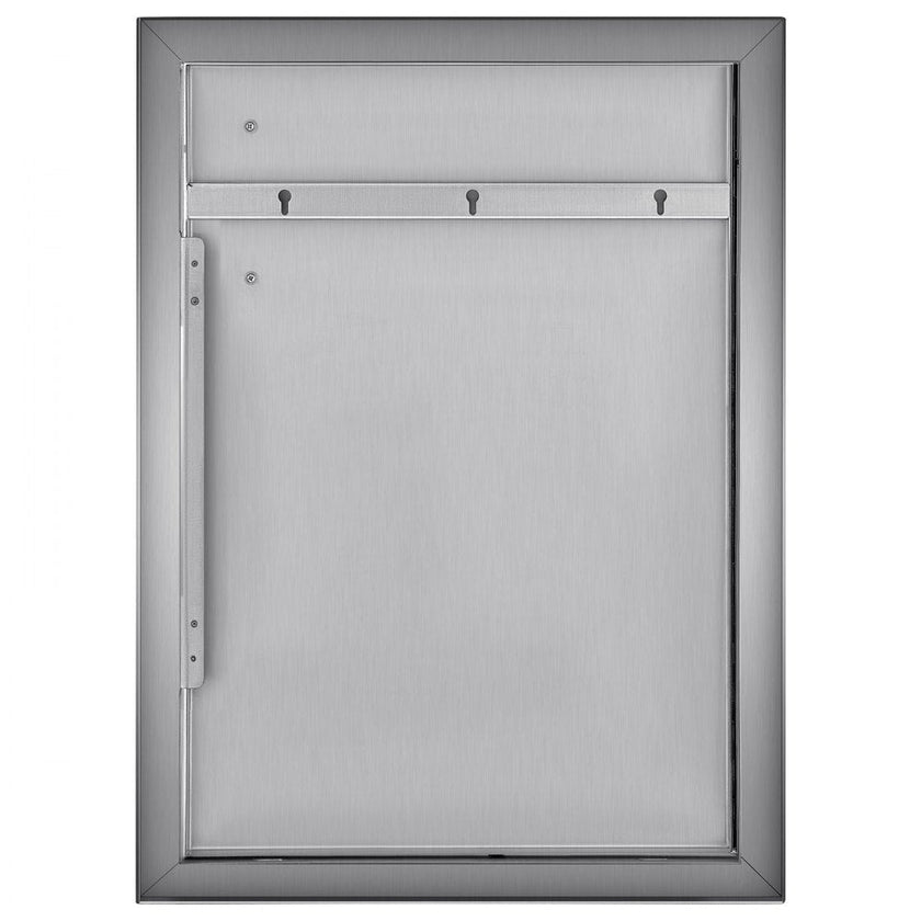VEVOR BBQ Access Door 16 x 22 Inch Vertical Outdoor Kitchen Door Left Hinged Stainless Steel Access Door for Outdoor Kitchen