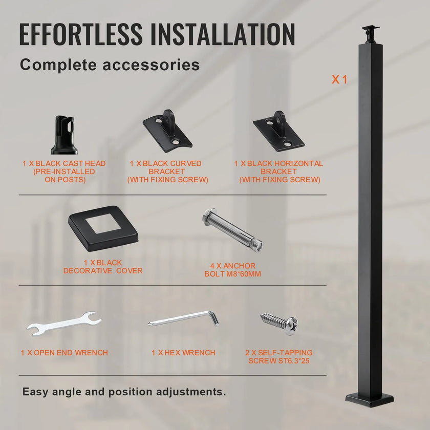 VEVOR Cable Railing Post, 36